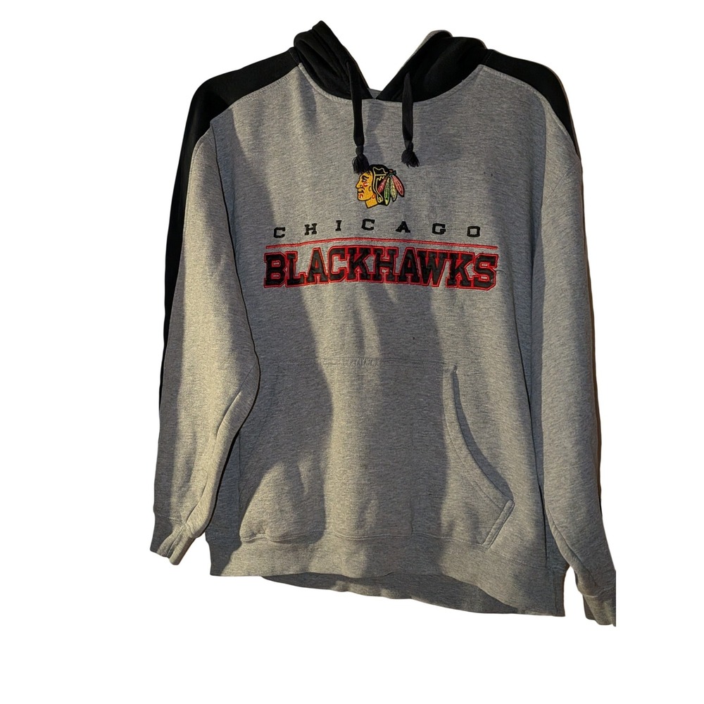 Chicago Blackhaws Hoodie Size L Gray